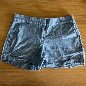 J Crew Chambray 3 inch Shorts